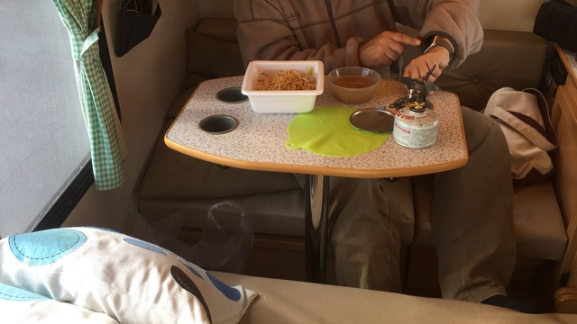 テントむし 車中飯 カップ焼きそば&珈琲 テントむし 車中飯 カップ焼きそば&珈琲