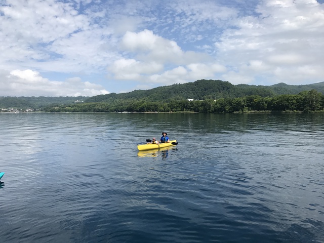 洞爺湖でカヌーを満喫 洞爺湖でカヌーを満喫
