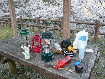 お花見キャンプin青土ダムキャンプ場