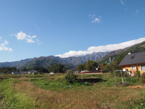 唐松岳~白馬三山を望む 紅葉山遊び*
