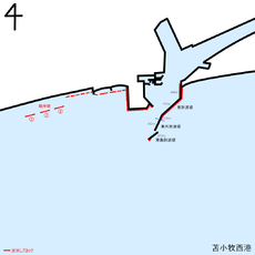 地図:苫小牧西港 地図:苫小牧西港