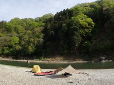GW 那珂川でのんびりキャンプツーリング ♪