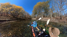 紅葉の中禅寺湖をカヤックで水上散歩♪