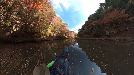 紅葉の亀山湖をカヤックツーリング 紅葉の亀山湖をカヤックツーリング