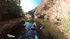 紅葉の亀山湖をカヤックツーリング