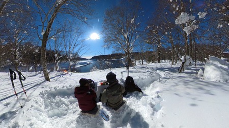 のんびり雪遊び♪ のんびり雪遊び♪