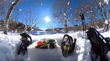 のんびり雪遊び♪ のんびり雪遊び♪