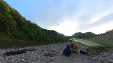 のんびり川下りキャンプ♪