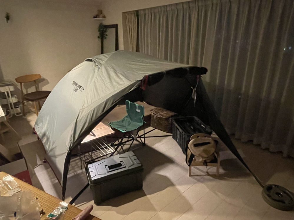 コールマン ツーリングドームLX+ シェルター化 コールマン ツーリングドームLX+ シェルター化
