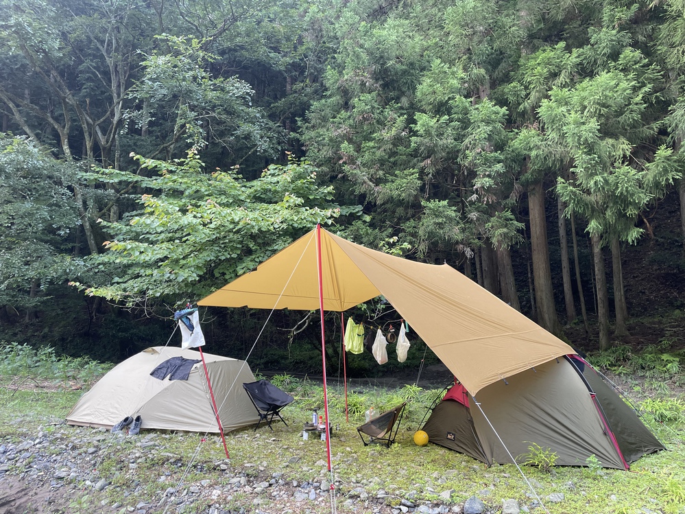 【キャンプ記録】令和6年7月27日㈯~28日㈰秘密の川原 【キャンプ記録】令和6年7月27日㈯~28日㈰秘密の川原