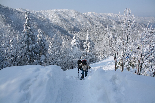 * 雪山登山 氷ノ山 はじめての三の丸コース * 登山口~三の丸編