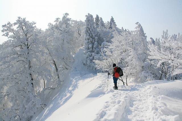 * 雪山登山 氷ノ山 はじめての三の丸コース * 登山口~三の丸編
