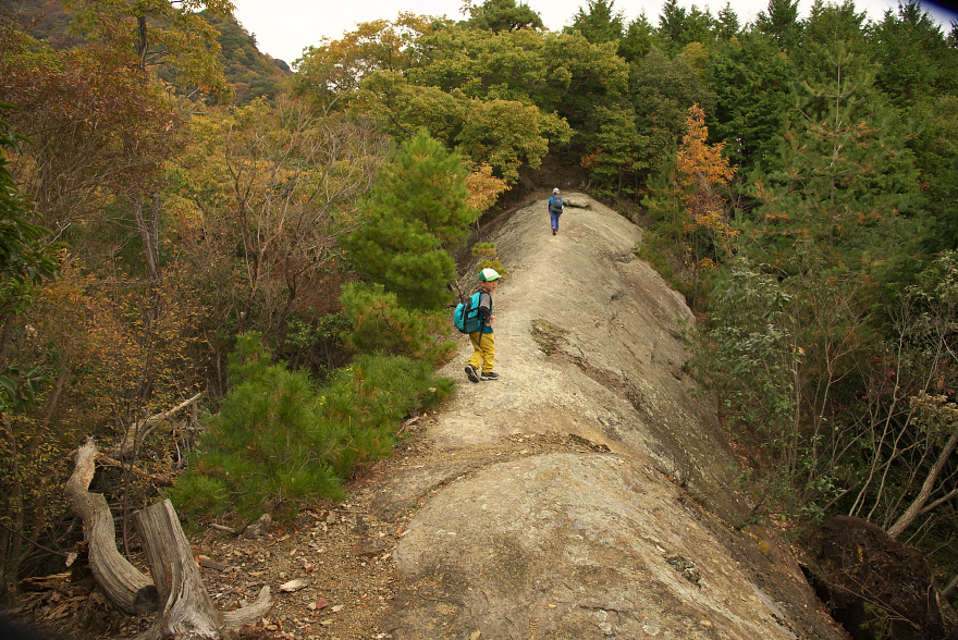 紅葉の明神山へ 紅葉の明神山へ