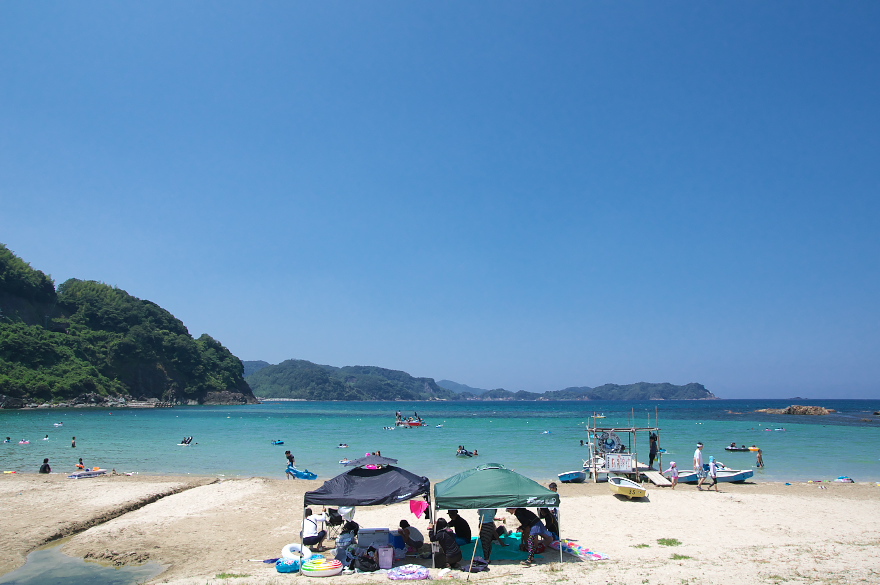 大山 豪円山キャンプ場(野営場)その3 北浦海水浴場へ 大山 豪円山キャンプ場(野営場)その3 北浦海水浴場へ