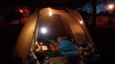 九州でマイナス6.7度！　焚き火とストーブの冬キャンプ