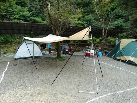 一年ぶりに息子とキャンプに行って来ました：久保キャンプ場は家族連れキャンプに最高♪