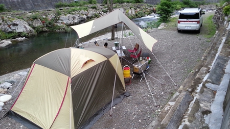 2015年6月27日 円空の里 なごみ村キャンプ場。