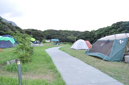 アイランドキャンプ     in羽伏浦キャンプ場１日目