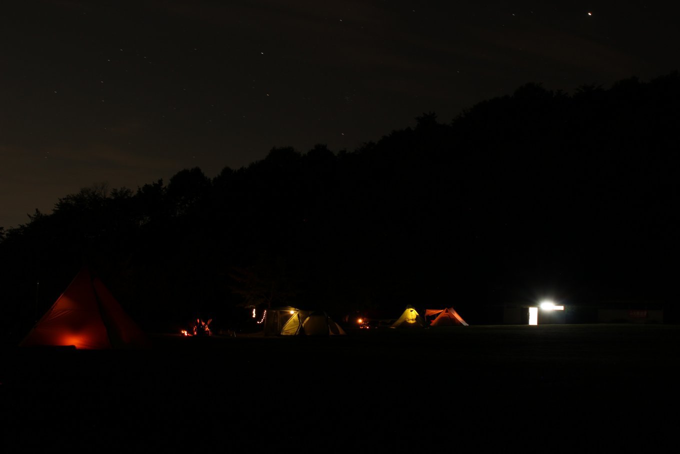 夜景 キャンプサイト 夜景 キャンプサイト