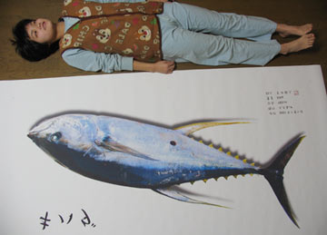 マグロの魚拓