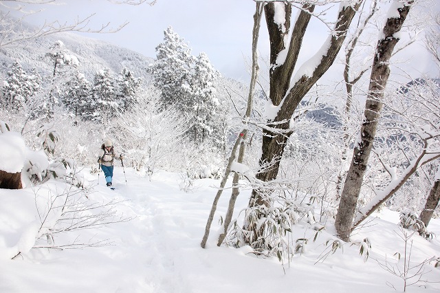 * 冬の那岐山登山 * 岡山県 奈義町