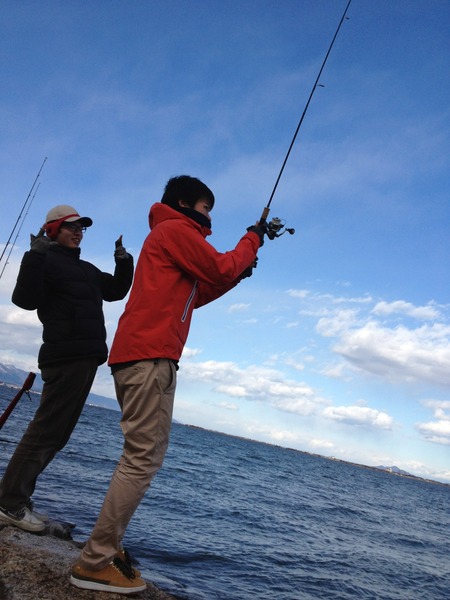 冬の琵琶湖!キャスティング!