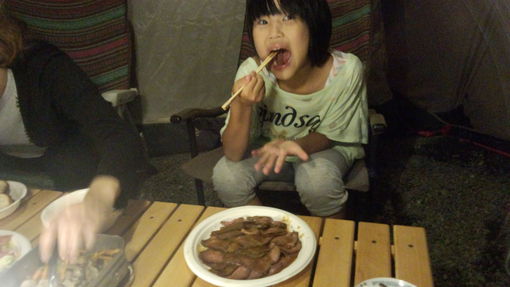 接待キャンプなのか?山伏オートキャンプ2013/07/14~15