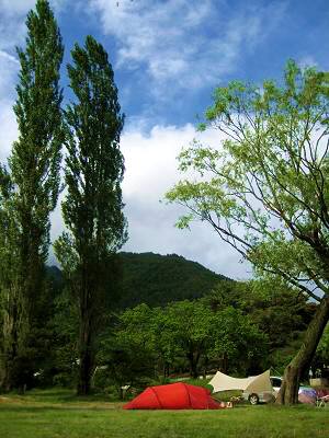 天気予報を信じるんだ♪西湖自由キャンプ場♪