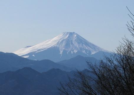 頂上からの富士山。