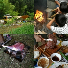 蛍と肉肉キャンプ　三重県宮川界隈のキャンプ場