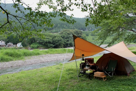 温泉三昧キャンプ！渡瀬緑の広場キャンプ場