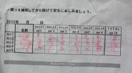 南乗鞍キャンプ場 2013 その4 ディスクゴルフにはまる