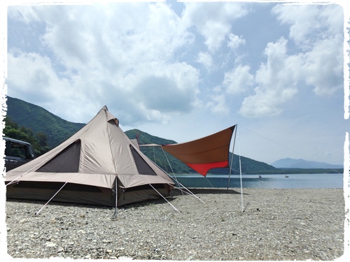 富士五湖のすぐそばでマッタリできるキャンプ場〜西湖・湖畔キャンプ場へ出撃❗️夏CAMP2017