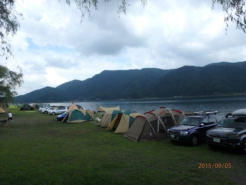 西湖自由キャンプ場へ出撃（施設編）秋CAMP2015