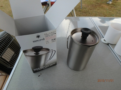 スノーピーク チタンカフェプレスをゲット♪ スノーピーク チタンカフェプレスをゲット♪