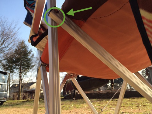 ADIRONDACK キャンパーズチェアを修理しました。 ADIRONDACK キャンパーズチェアを修理しました。