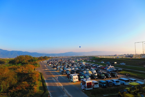さがバルーンフェスタ オートキャンプ場へ① さがバルーンフェスタ オートキャンプ場へ①