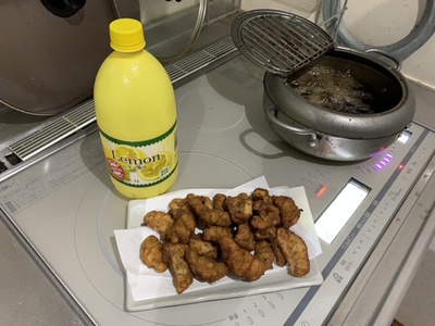 無免許❗×フグ×自己責任唐揚げ( *´艸`) 無免許❗×フグ×自己責任唐揚げ( *´艸`)