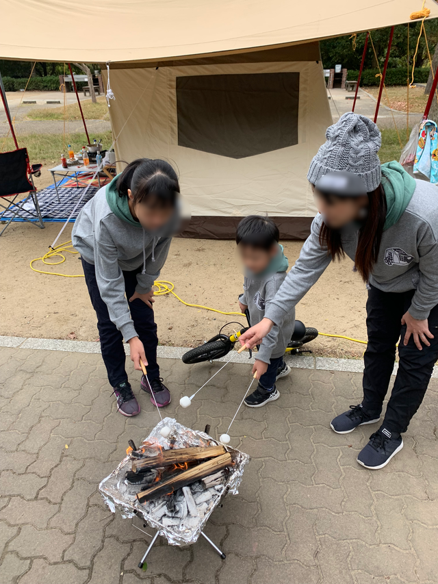 新幕初張りデイキャンプしあわせの村オートキャンプ場 新幕初張りデイキャンプしあわせの村オートキャンプ場