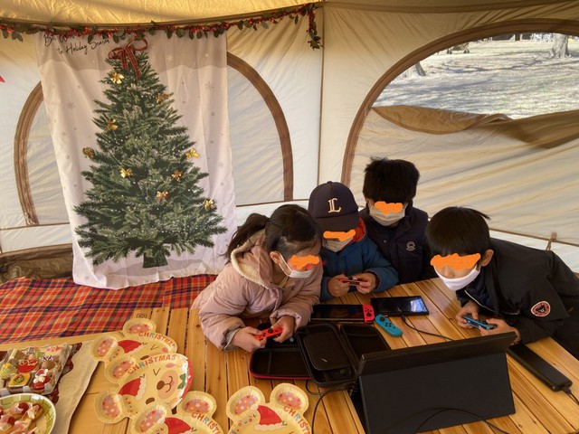 クリスマス会 in タケノコテント タケノコテントゲーム