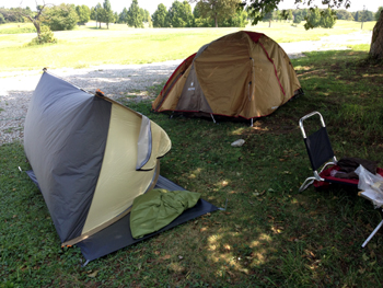 親友Ｆ君のテント初張りキャンプ！