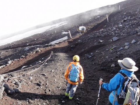 富士宮ルート!ヘロヘロの下山編(笑)