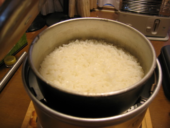 全自動炊飯実験・・・