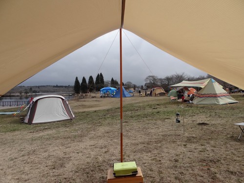 3月キャンプ！は天気予報に騙された…。