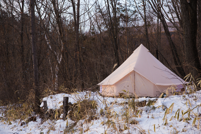 本格雪中キャンプ！マイナス13.5度を記録したあさまの森で貸切りキャンプ