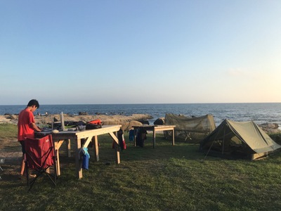 海の目の前でキャンプ！！白浜フラワーパーク　2017.8.19〜20
