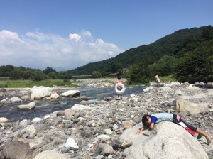 南アルプス 篠沢大滝キャンプ場でグルキャン！　2016.8.6〜7