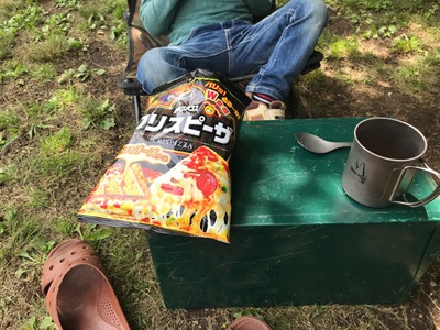 ２週連続智光山公園ロッジキャンプ　１週目　新しいフライパンおろしました　2018.5.12〜13