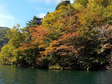 爽やかな秋晴れの中禅寺湖で漕いできました