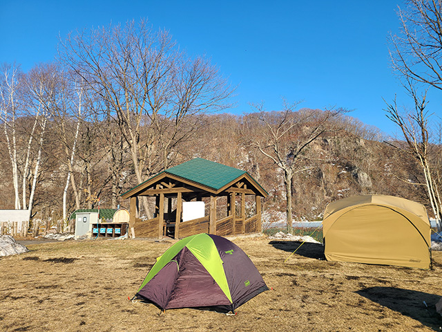 【新得町】冬キャンプ納め!くったり温泉レイクインキャンプ場